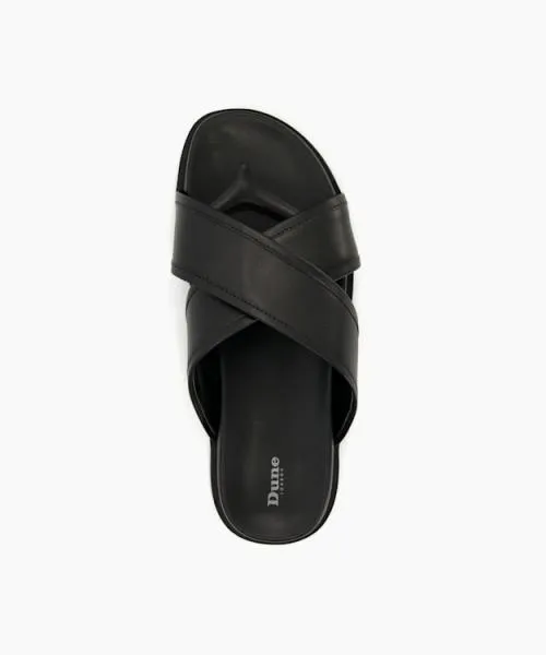 Men Casual Sandals Dune London Internal 8211 Black Black Men Casual Sandals Dune London Internal 8211 Black Black