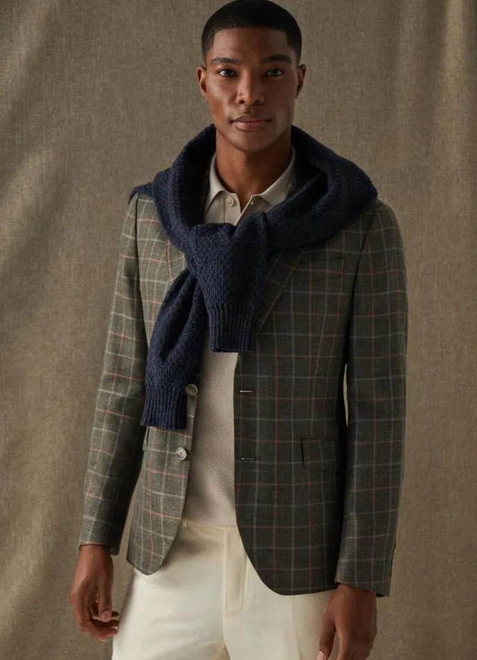 Men Check Blazer Khakipink Hackett London Blazers
