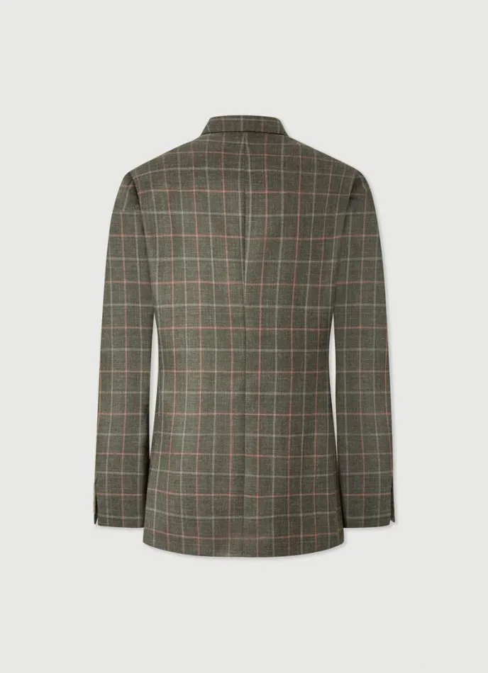 Men Check Blazer Khakipink Hackett London Blazers