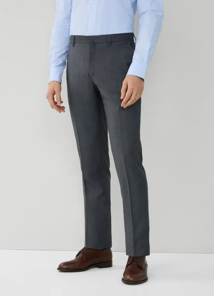 Men Checked Suit Grey Hackett London Suits
