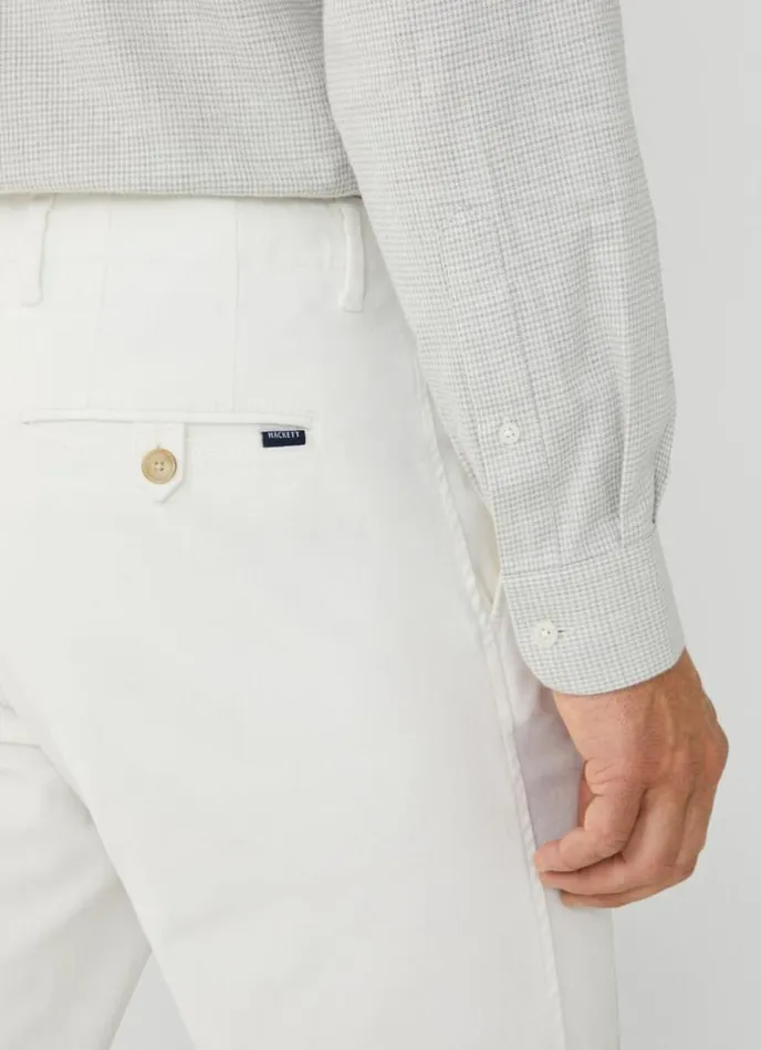 Men Classic Fit Dogtooth Shirt Greywhite Hackett London Shirts