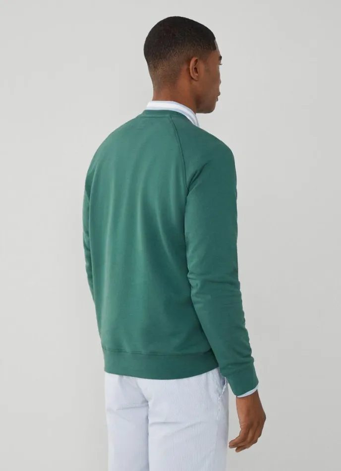 Men Classic Fit Heritage Sweatshirt Green Hackett London Sweatshirts