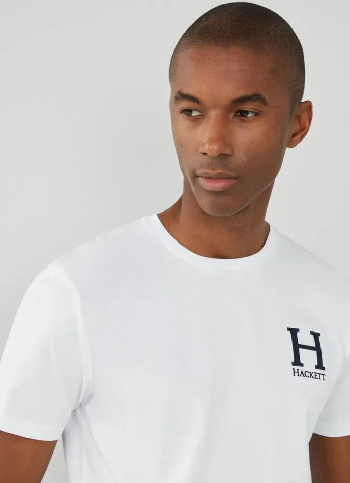 Men Classic Fit Heritage TShirt White Hackett London Tshirts