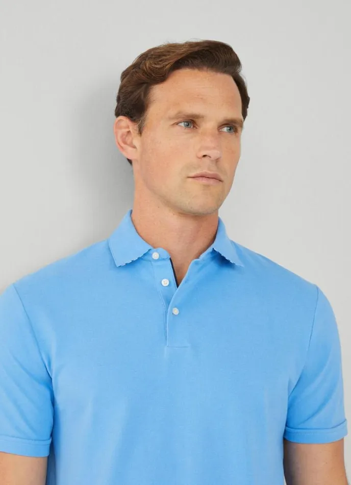 Men Classic Fit Piqu Polo Marina Hackett London Polo Shirts