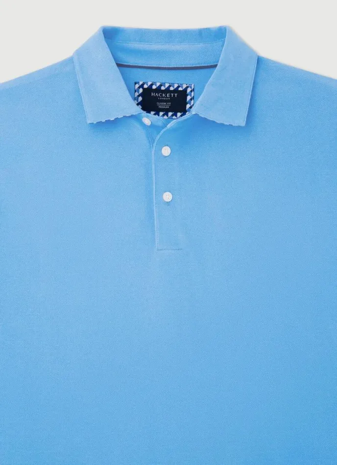 Men Classic Fit Piqu Polo Marina Hackett London Polo Shirts