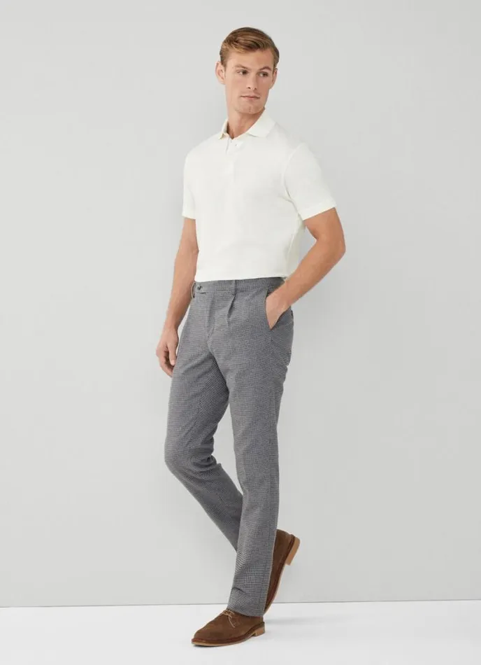 Men Classic Fit Polo Canvas White Hackett London Polo Shirts
