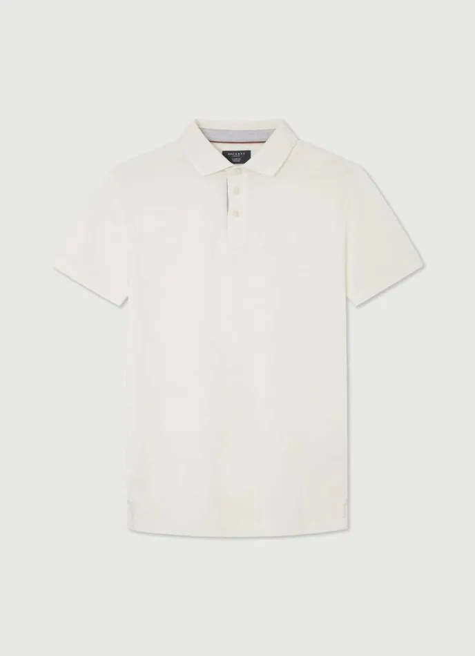 Men Classic Fit Polo Canvas White Hackett London Polo Shirts