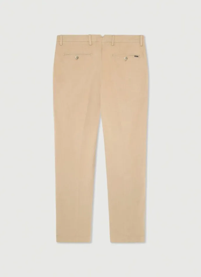 Men Classic Fit Sanderson Chinos Oat Hackett London Trousers and Chinos