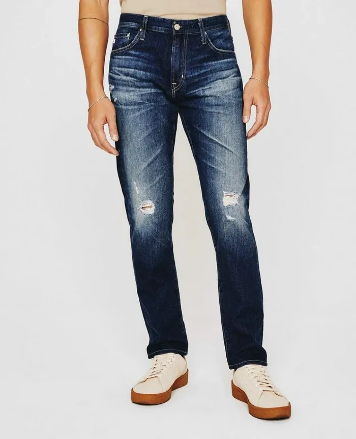 Men Denim AG Jeans Tellis 9 Years Solar Ray Destructed Men Denim AG Jeans Tellis 9 Years Solar Ray Destructed
