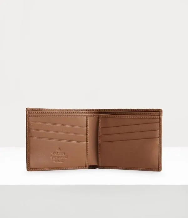 Men Embossed Man Billfold Tan Viviennewestwood Wallets
