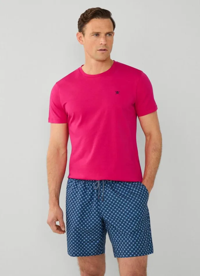 Men Floral Swim Shorts Navy Hackett London Swimwear