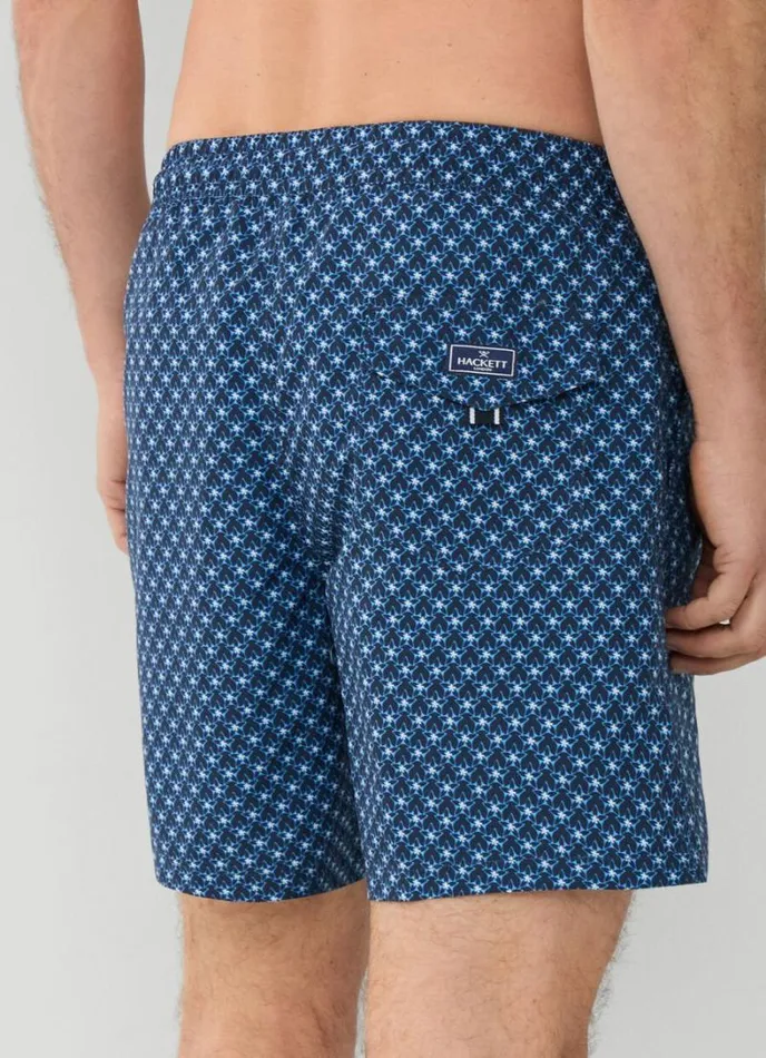 Men Floral Swim Shorts Navy Hackett London Swimwear