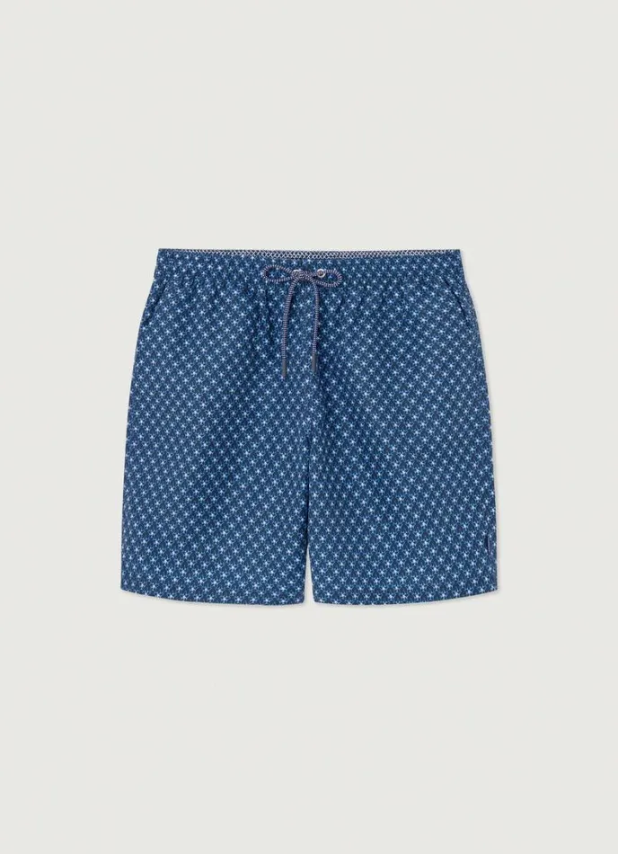 Men Floral Swim Shorts Navy Hackett London Swimwear