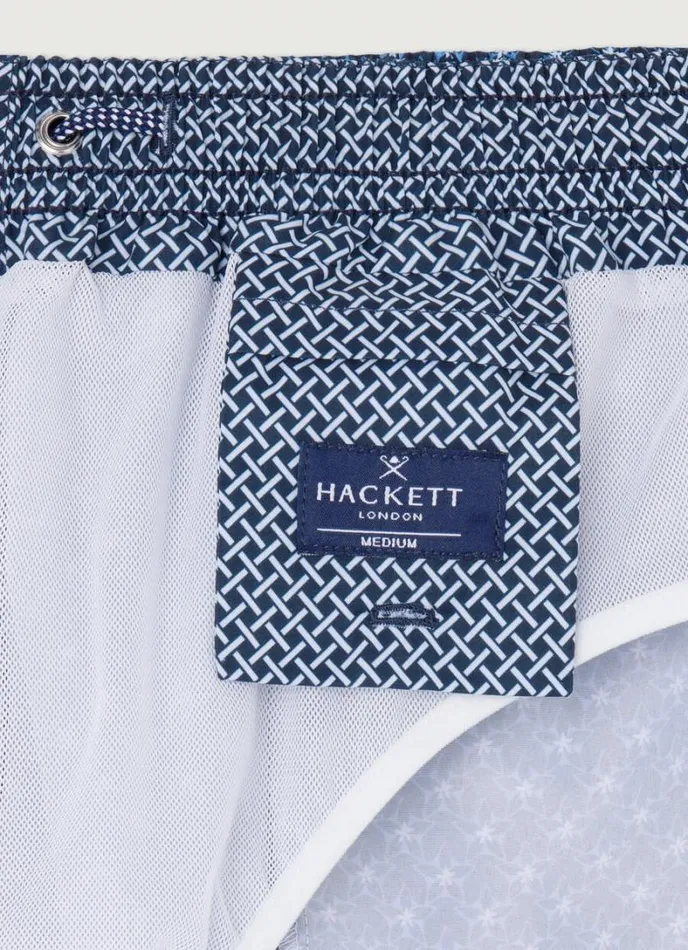 Men Floral Swim Shorts Navy Hackett London Swimwear