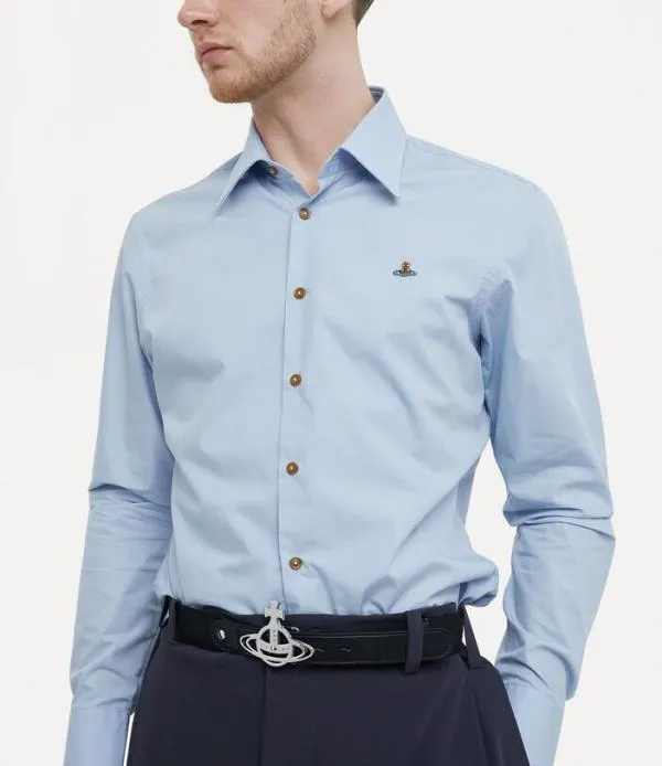 Men Ghost Shirt Light Blue Viviennewestwood Shirts And Tops