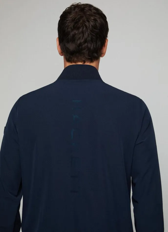 Men Hackett Sport Bomber Jacket Navy Hackett London Coats and Jackets