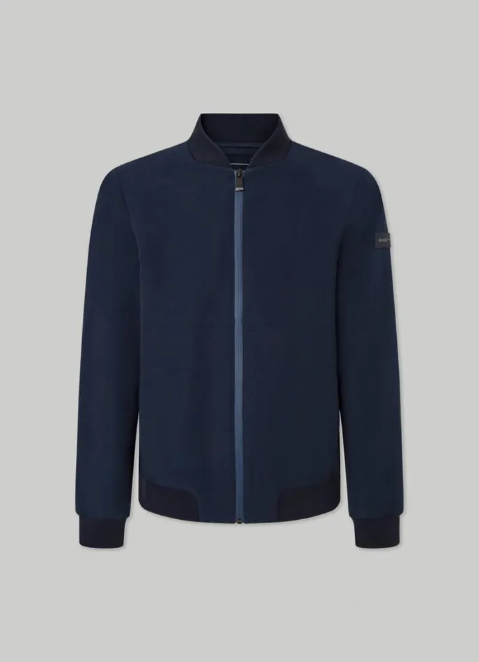 Men Hackett Sport Bomber Jacket Navy Hackett London Coats and Jackets