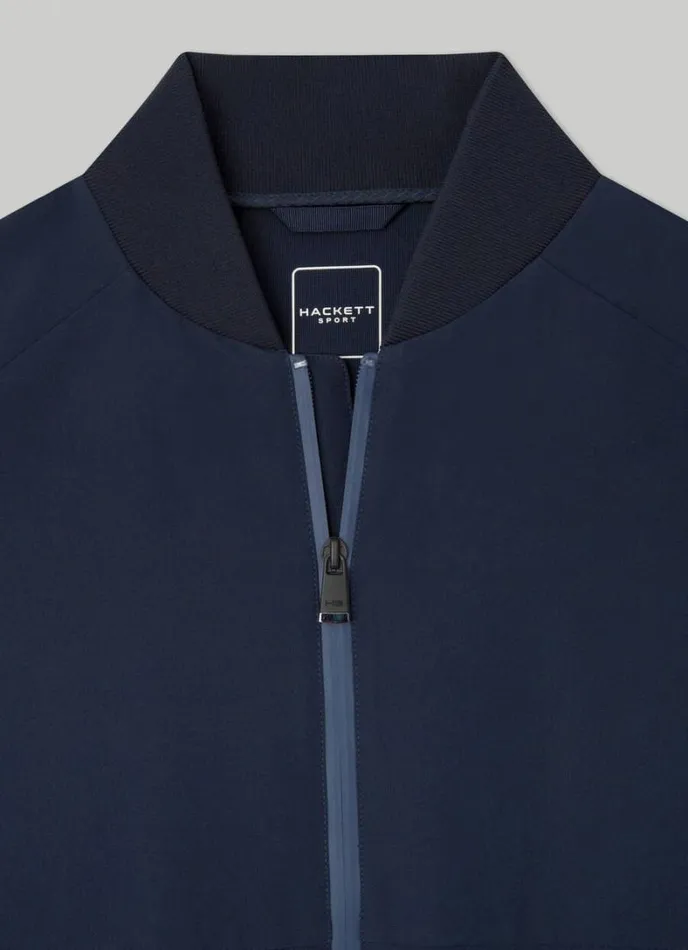 Men Hackett Sport Bomber Jacket Navy Hackett London Coats and Jackets