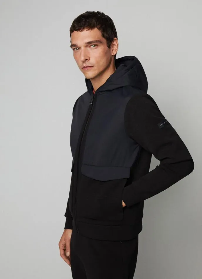 Men Hackett Sport Classic Fit Jacket Black Hackett London Sweatshirts
