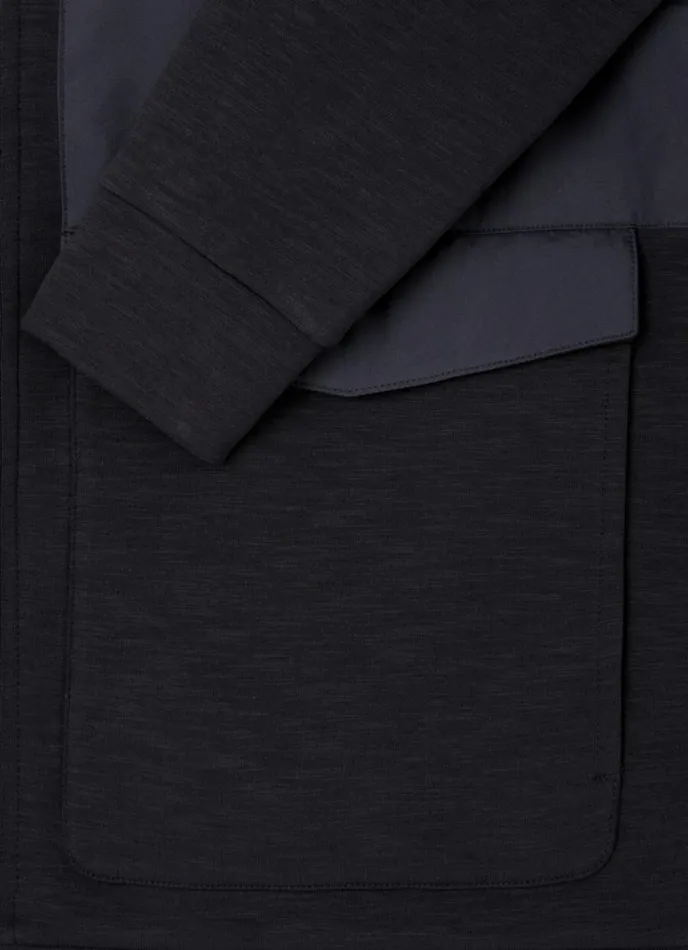 Men Hackett Sport Classic Fit Jacket Black Hackett London Sweatshirts