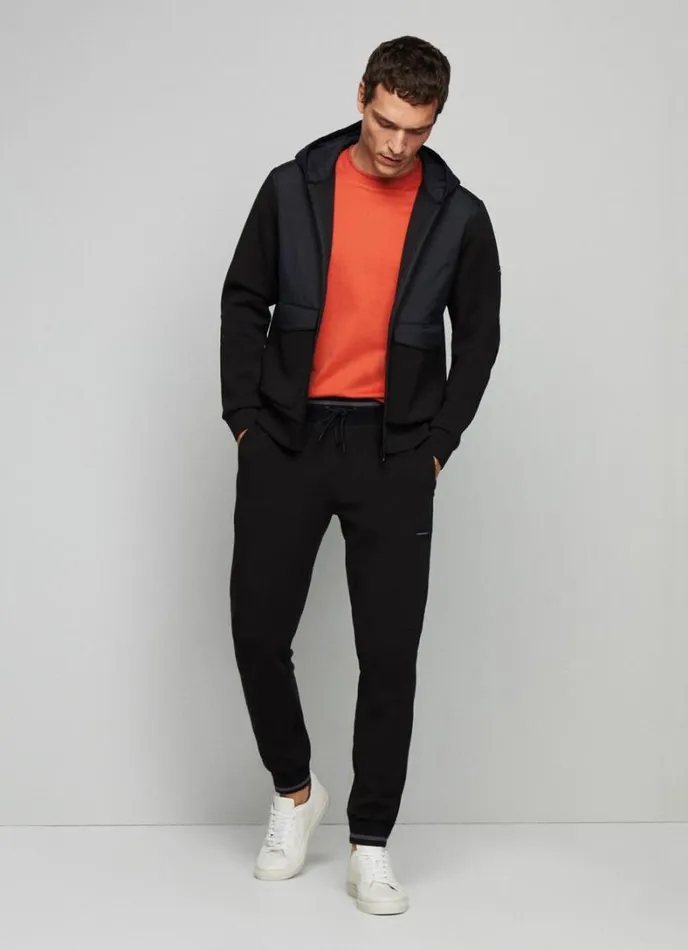 Men Hackett Sport Classic Fit Jacket Black Hackett London Sweatshirts