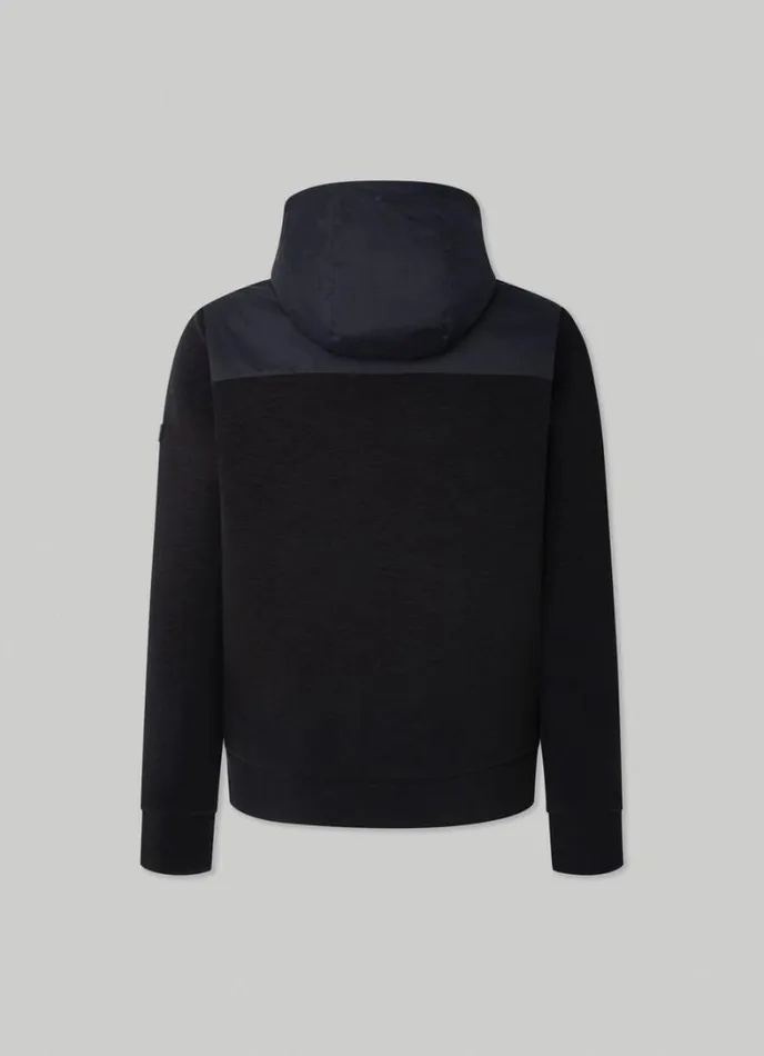 Men Hackett Sport Classic Fit Jacket Black Hackett London Sweatshirts