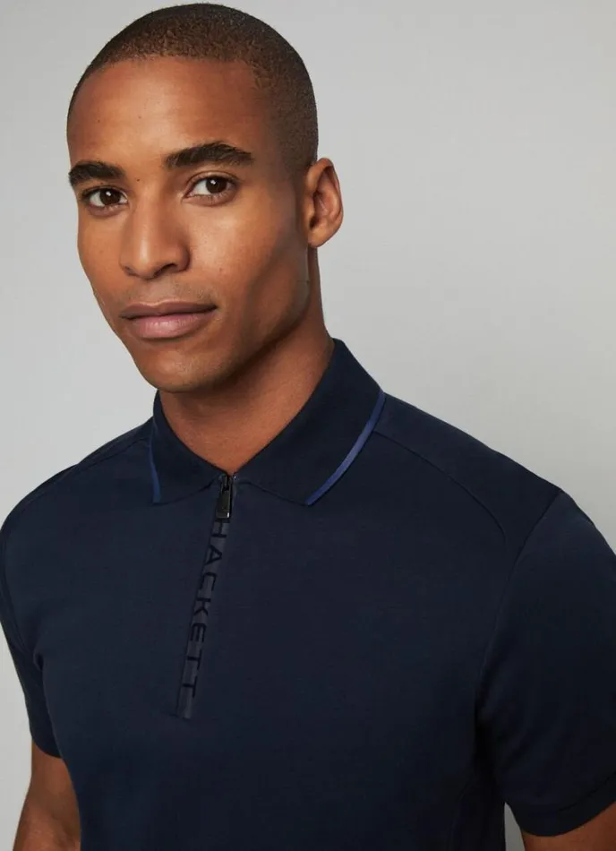 Men Hackett Sport Slim Fit Polo Navy Hackett London Polo Shirts