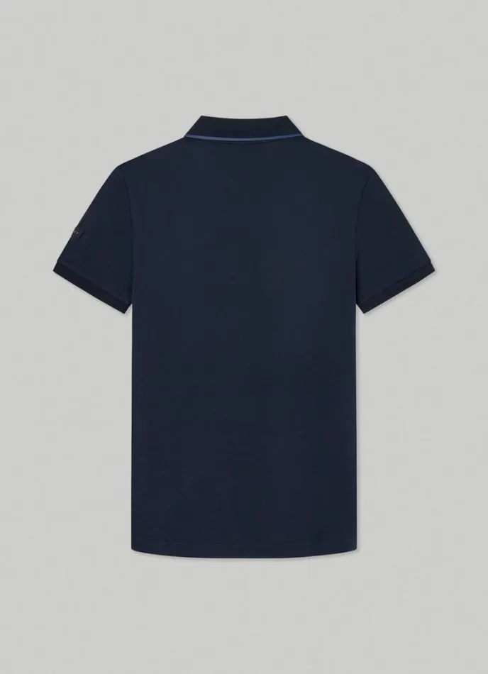 Men Hackett Sport Slim Fit Polo Navy Hackett London Polo Shirts