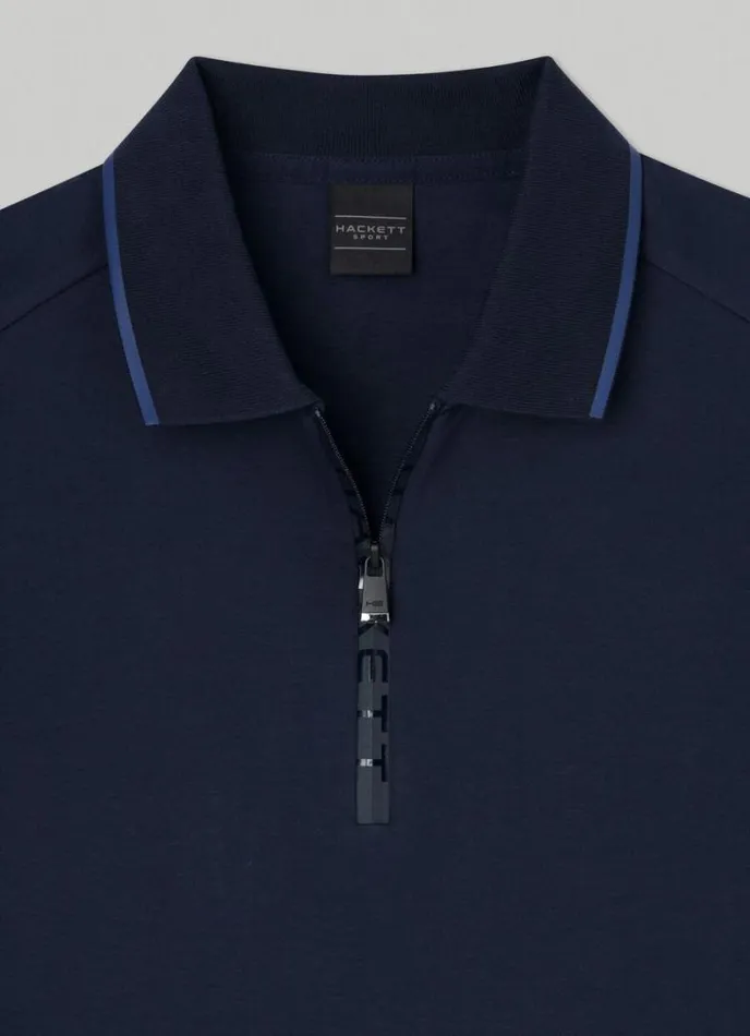 Men Hackett Sport Slim Fit Polo Navy Hackett London Polo Shirts