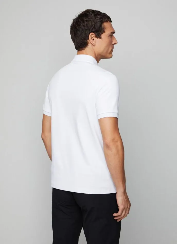 Men Hackett Sport Slim Fit Polo White Hackett London Polo Shirts