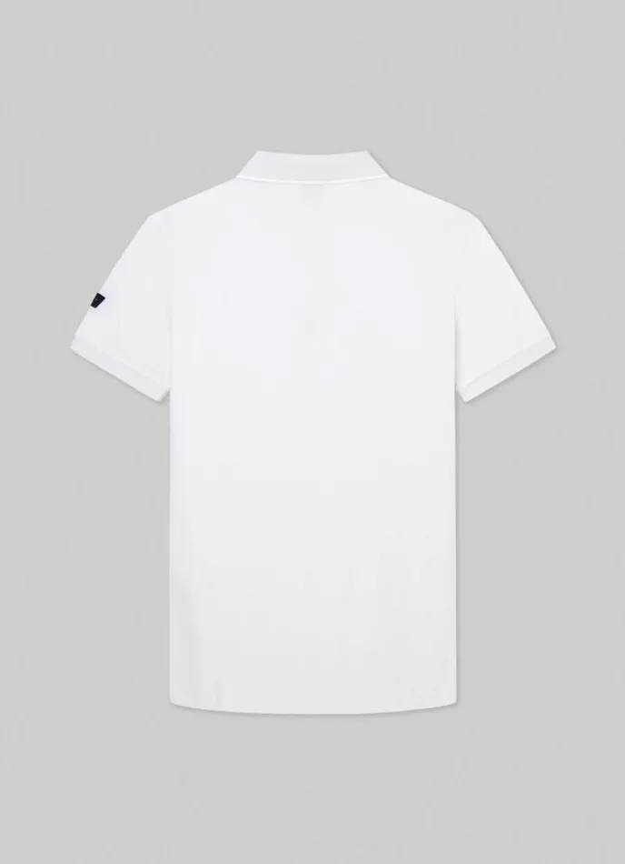 Men Hackett Sport Slim Fit Polo White Hackett London Polo Shirts