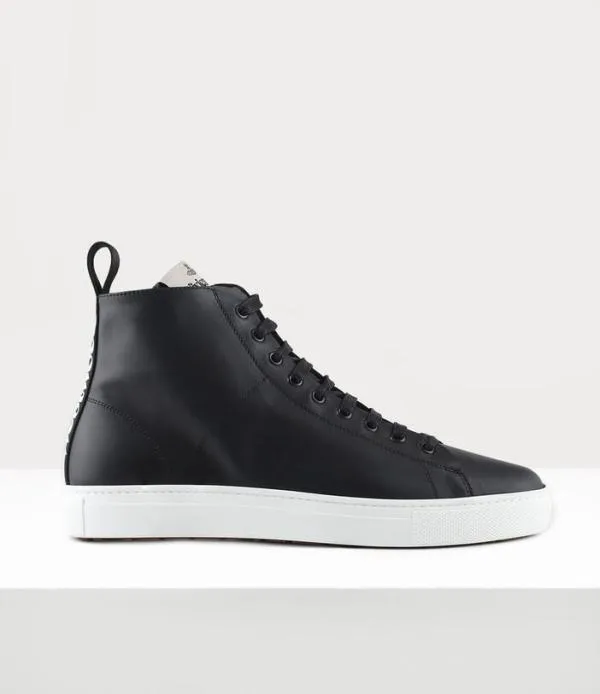 Men High Top Tennis Trainer Black Viviennewestwood Trainers