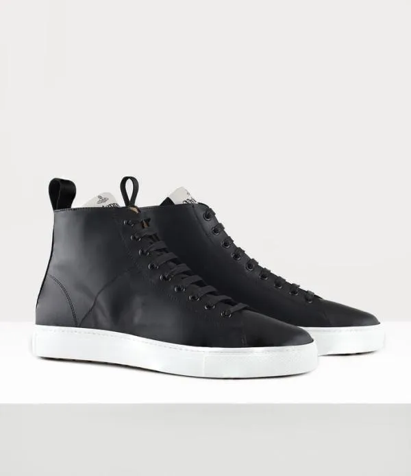 Men High Top Tennis Trainer Black Viviennewestwood Trainers Men High Top Tennis Trainer Black Viviennewestwood Trainers