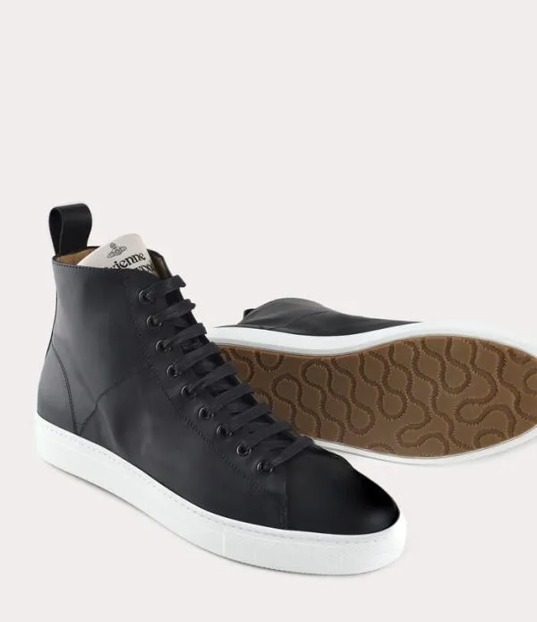 Men High Top Tennis Trainer Black Viviennewestwood Trainers Men High Top Tennis Trainer Black Viviennewestwood Trainers