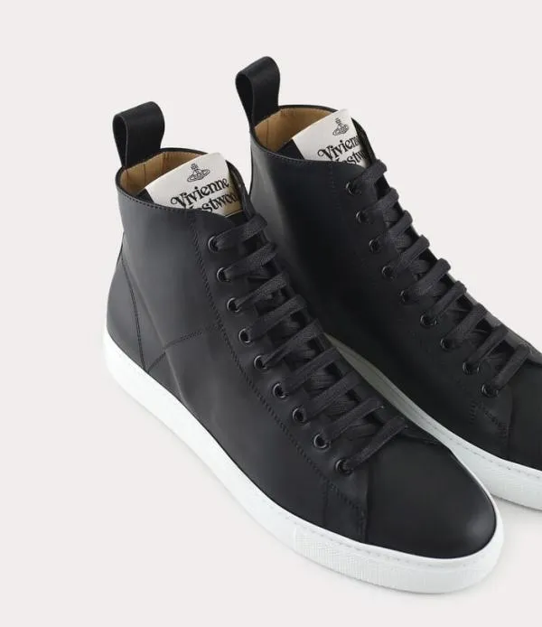 Men High Top Tennis Trainer Black Viviennewestwood Trainers Men High Top Tennis Trainer Black Viviennewestwood Trainers