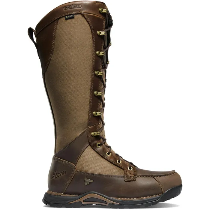 Men Hunt Danner Sharptail Snake Boot Sidezip Dark Brown