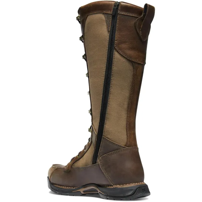 Men Hunt Danner Sharptail Snake Boot Sidezip Dark Brown