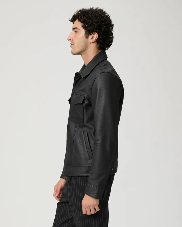 Men Jackets and Coats PAIGE Icon Capsule Pedro Jacket 8211 Black Leather