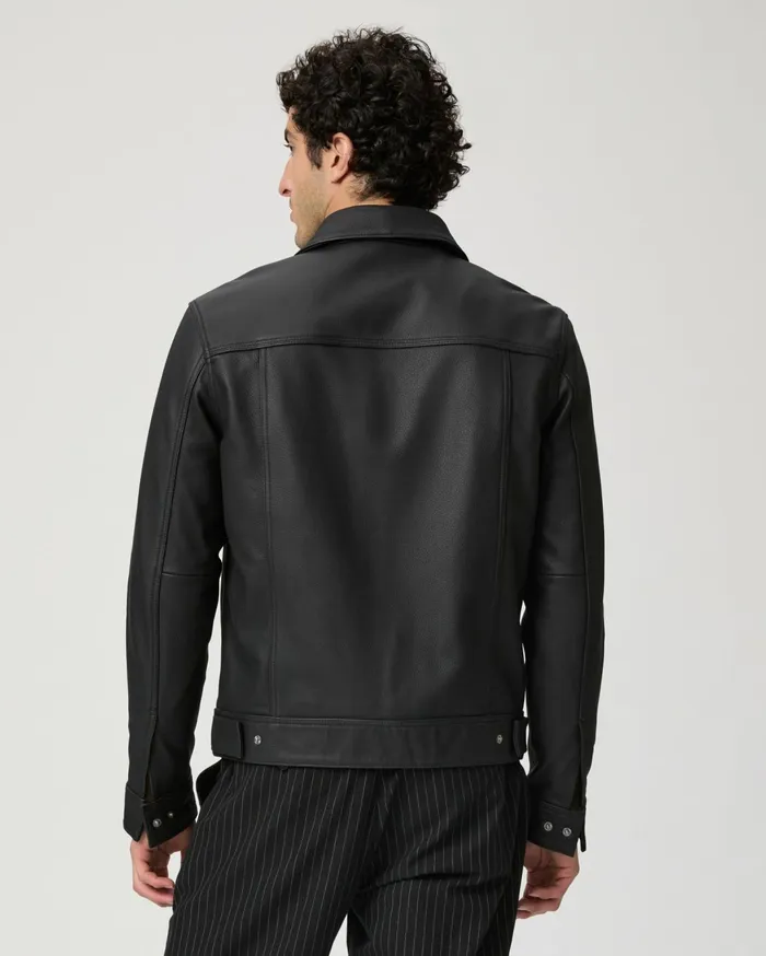 Men Jackets and Coats PAIGE Icon Capsule Pedro Jacket 8211 Black Leather