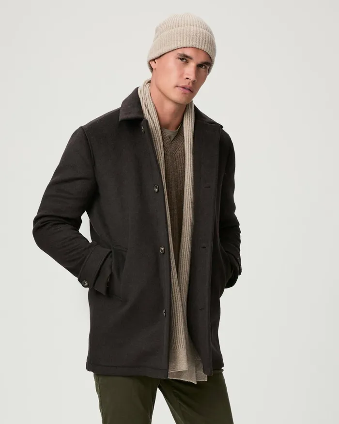 Men Jackets and Coats PAIGE Pennington Coat 8211 Warm Cocoa