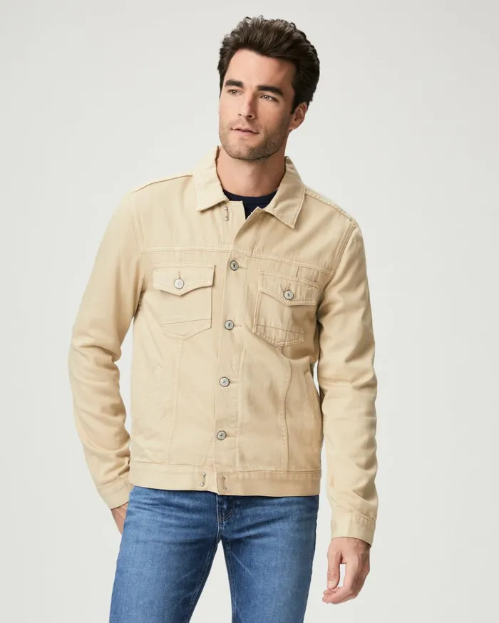 Men Jackets and Coats PAIGE Scout Jacket 8211 Vintage Caramel Drizzle