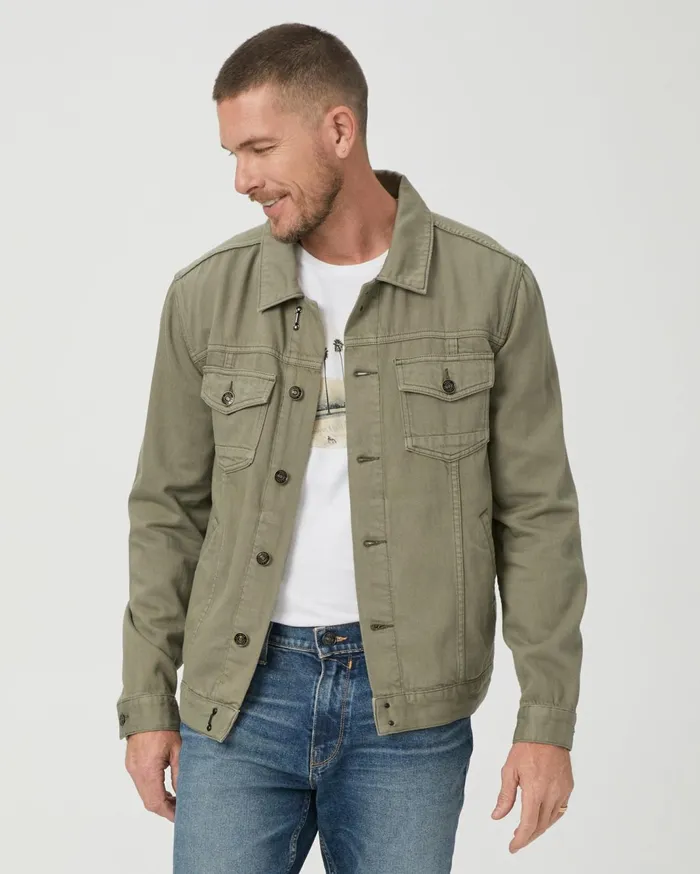 Men Jackets and Coats PAIGE Scout Jacket 8211 Vintage White Sage