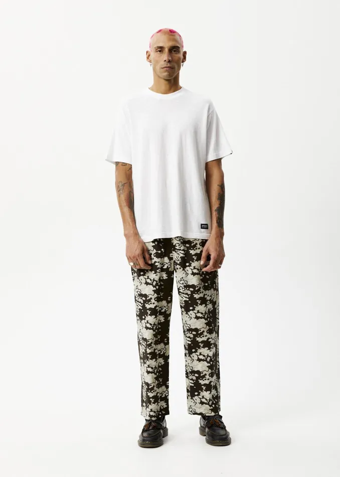 Men Jeans and Pants Afends AFENDS Mens Ninety Eights 8211 Baggy Elastic Waist Pants 8211 Earth Camo Men Jeans and Pants Afends AFENDS Mens Ninety Eights 8211 Baggy Elastic Waist Pants 8211 Earth Camo