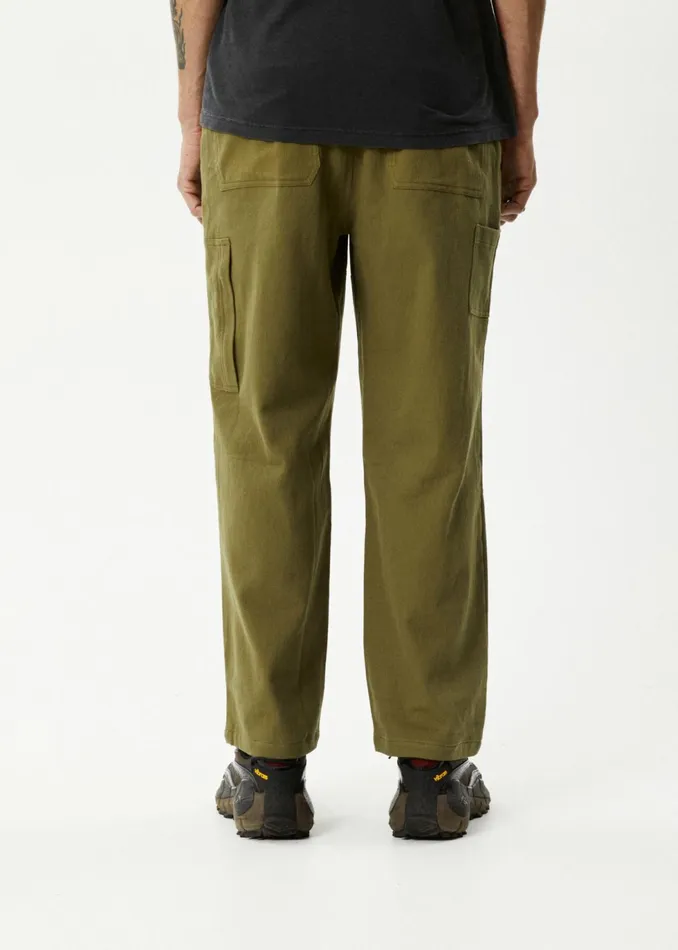 Men Jeans and Pants Afends AFENDS Mens Richmond 8211 Carpenter Pants 8211 Military