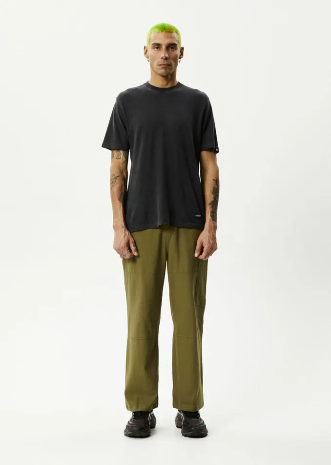 Men Jeans and Pants Afends AFENDS Mens Richmond 8211 Carpenter Pants 8211 Military