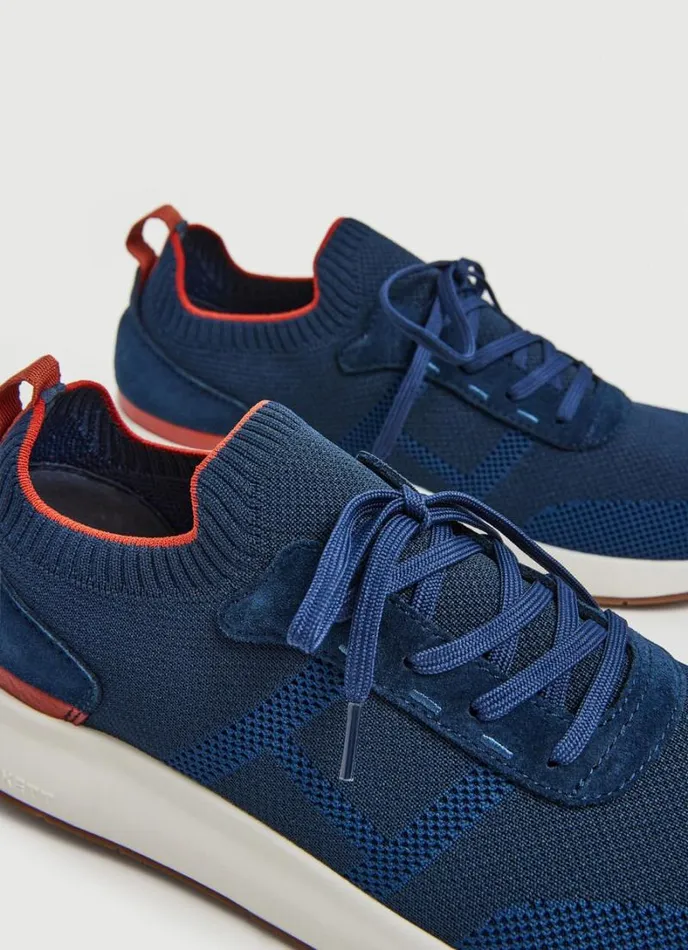 Men Knit Design Trainers Navy Hackett London Trainers