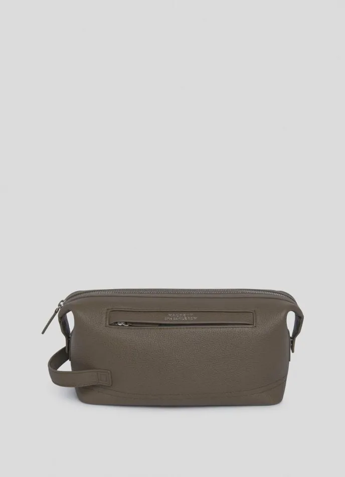 Men Leather Toiletry Bag Toffee Brown Hackett London Bags and Luggage