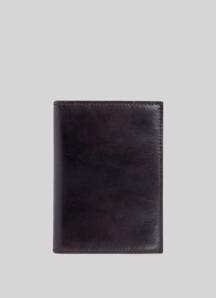 Men Leather Wallet Brown Hackett London Wallets and Cardholders