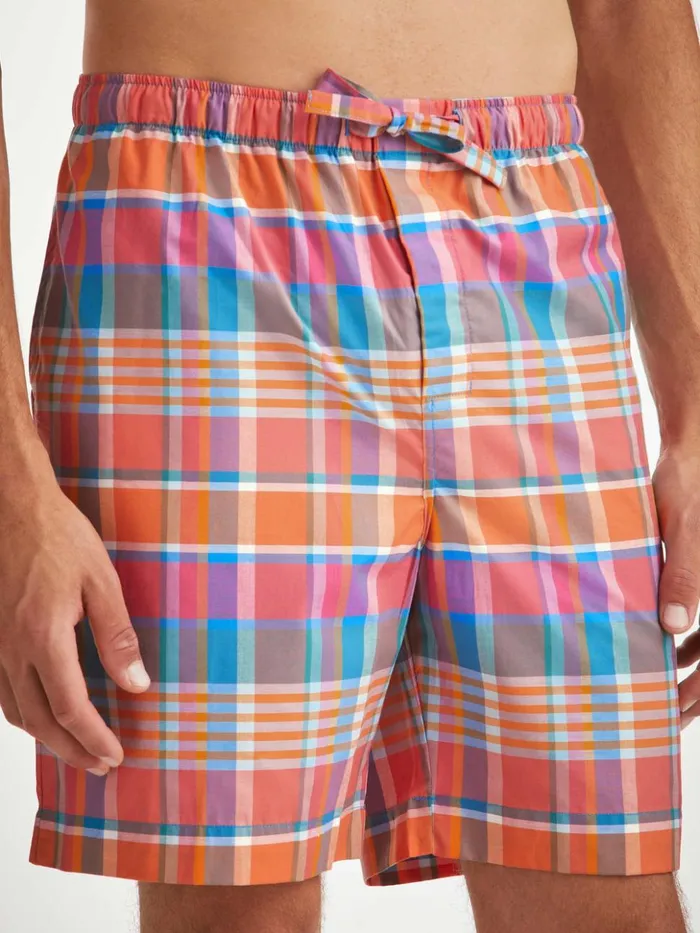 Men Lounge Shorts Barker 36 Cotton Multi Derek Rose Lounge Shorts