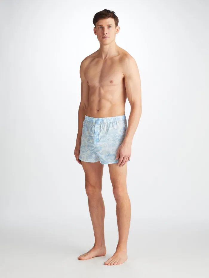 Men Modern Fit Boxers Ledbury 77 Cotton Batiste White Derek Rose Modern Fit Boxer Shorts